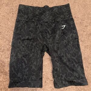 Gymshark Black Patterned Women Shorts